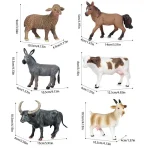 Smooth Mini Farm Animal Figurines   Educational Toys 6 | PricZone