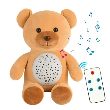 Musical Star Projector Plush Toy for Kids   LED Night Light 1 | PricZone