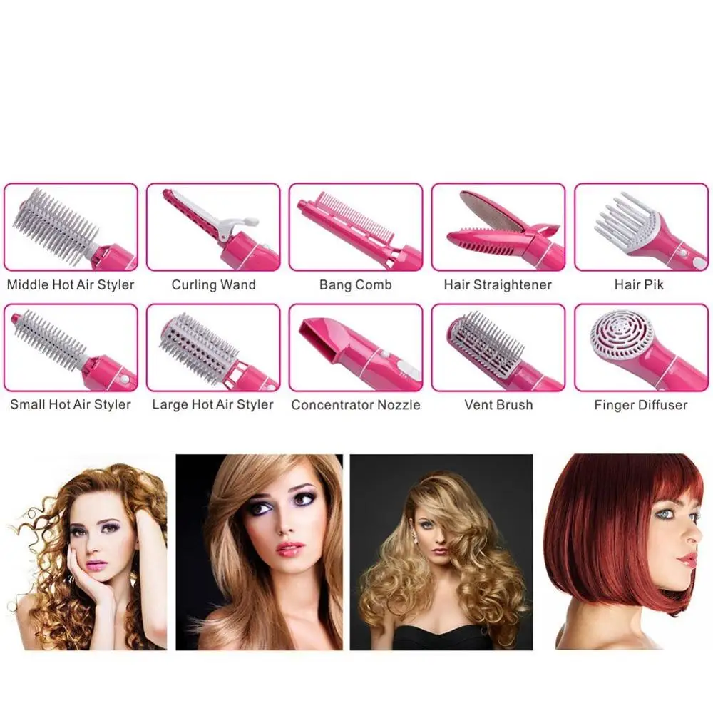 10in1 Hair Dryer Set Curl Volumize Straighten 2 | PricZone 10 in 1 Hair Dryer Set Curl Volumize Straighten 2 | PricZone