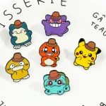 Anime Pokemon Enamel Pins Pikachu Psyduck  Bulbasaur 4 | PricZone