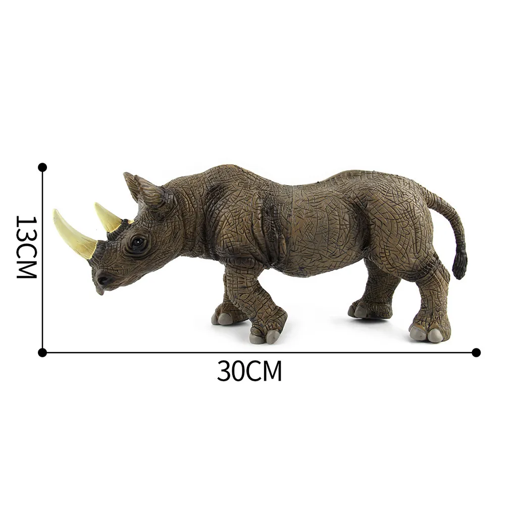 Cute Simulation Rhinoceros Collectible Wild Animal Action Figures Rhino Plastic Model Education Toy For Kids Christmas Gifts 6 | PricZone Cute Simulation Rhinoceros Collectible Wild Animal Action Figures Rhino Plastic Model Education Toy For Kids Christmas Gifts 6 | PricZone