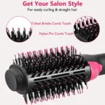 Ionic Hair Dryer Brush   Hot  Cold Air Styler Comb 4 | PricZone