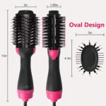 Ionic Hair Dryer Brush   Hot  Cold Air Styler Comb 3 | PricZone