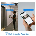 6MP POE PTZ Dome IP Camera with Mic  3X Zoom IP66 5 | PricZone