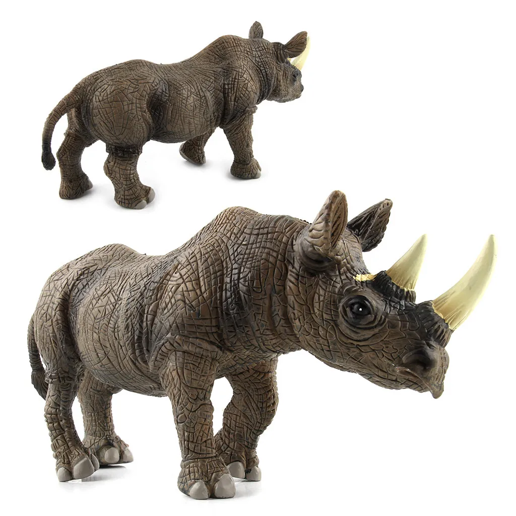 Cute Simulation Rhinoceros Collectible Wild Animal Action Figures Rhino Plastic Model Education Toy For Kids Christmas Gifts 5 | PricZone Cute Simulation Rhinoceros Collectible Wild Animal Action Figures Rhino Plastic Model Education Toy For Kids Christmas Gifts 5 | PricZone