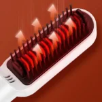 Rechargeable 2 in 1 Hair Straightener Brush  Curler 4 | PricZone