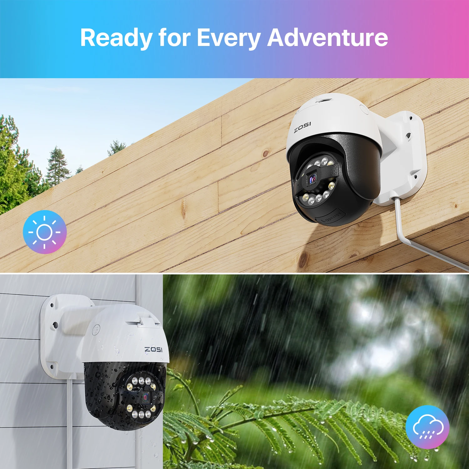 ZOSI 5MP PoE Security Camera PTZ Outdoor Audio AI Face Vehicle Detect Starlight Night Vision CCTV Video Surveillance IP Cam C296 6 | PricZone ZOSI 5MP PoE Security Camera PTZ Outdoor Audio AI Face Vehicle Detect Starlight Night Vision CCTV Video Surveillance IP Cam C296 6 | PricZone