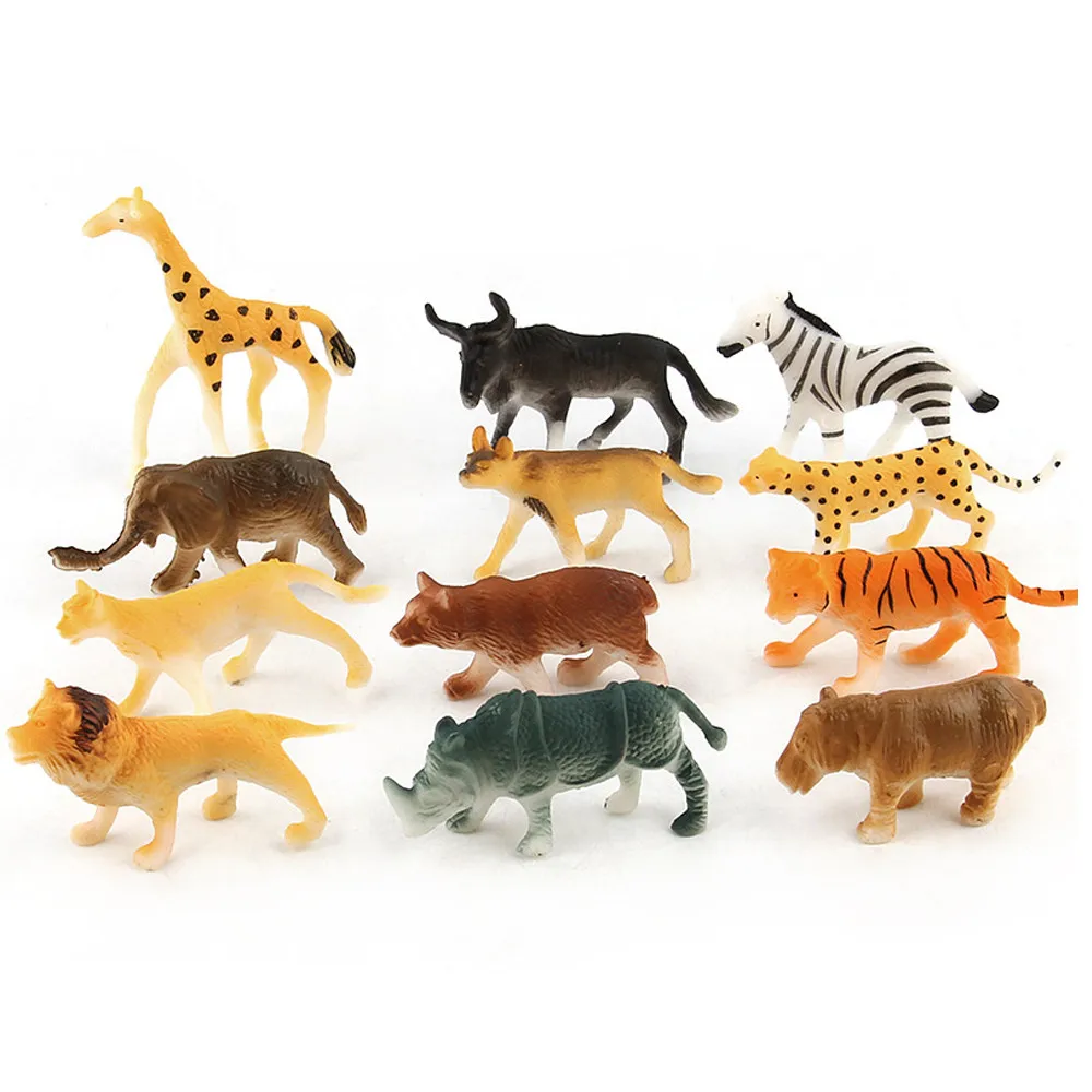 12pc Jungle Animal Figures for Kids Educational Toys 2 | PricZone 12pc Jungle Animal Figures for Kids Educational Toys 2 | PricZone