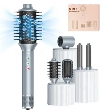 Ionic Hair Dryer Brush Set   5 in 1 Curling Iron  Blow | PricZone