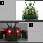 Transforming Robot Tank with LED Lights  Music for Kids 4 | PricZone