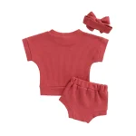 Baby Summer Outfit Set with Headband for 0 24 Months 5 | PricZone