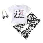 Trendy Summer Outfit Set for Baby Girls with Headband 5 | PricZone