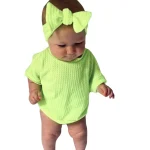 Baby Summer Outfit Set with Headband for 0 24 Months 1 | PricZone