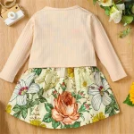 Floral Toddler Dress  Long Sleeve Coat Set 1 6 Yrs 3 | PricZone