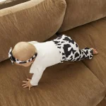 Floral Newborn Girl Outfit Set Bodysuit Pants Headband 5 | PricZone