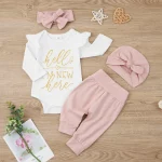 Spring Baby Girls 4 Piece Casual Outfit Set 4 | PricZone