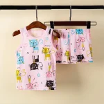 Summer Cartoon Animal PJs Set for Boys 2 7Y 2 | PricZone