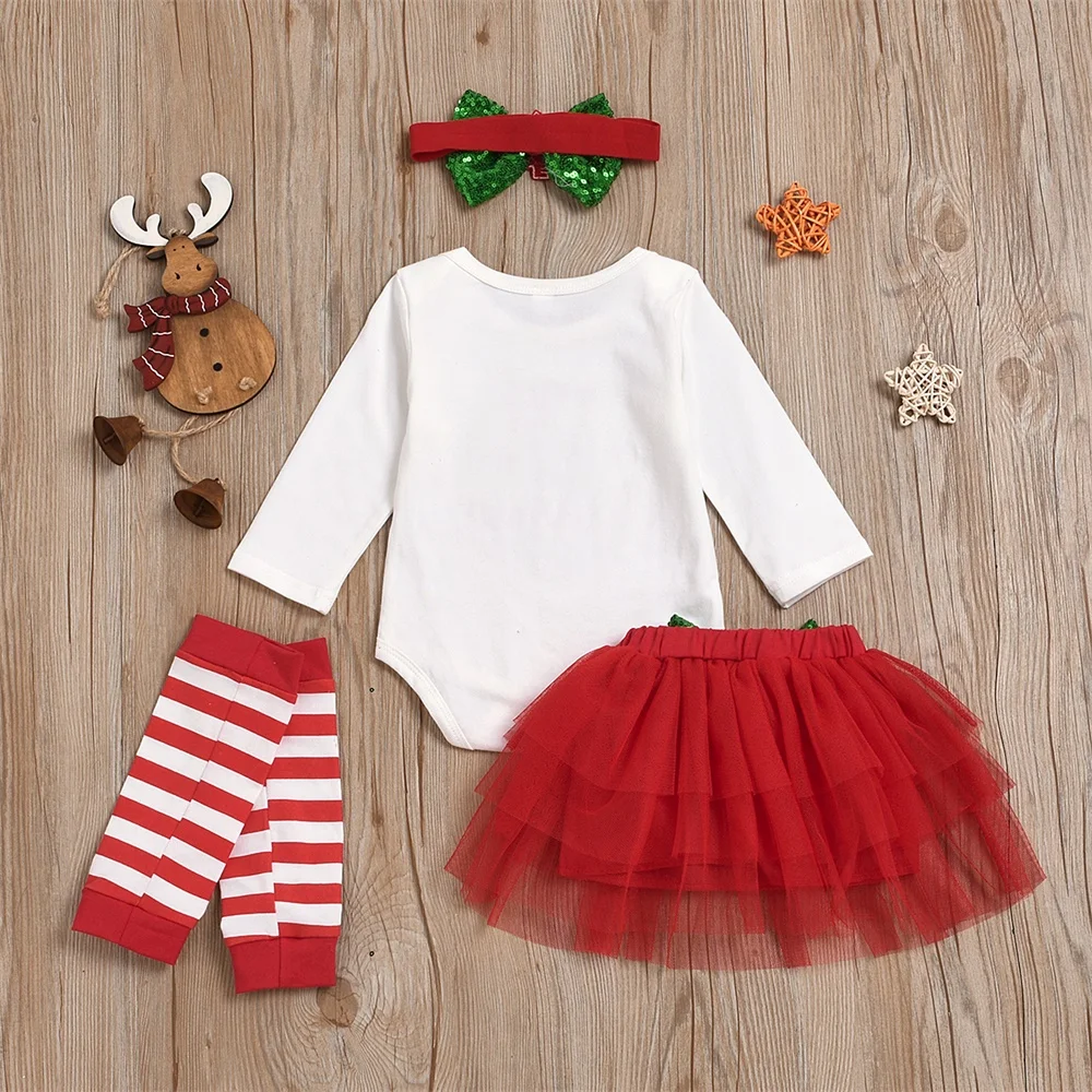 Baby Girls First Christmas Outfit with Tutu and Romper 3 | PricZone Baby Girls First Christmas Outfit with Tutu and Romper 3 | PricZone