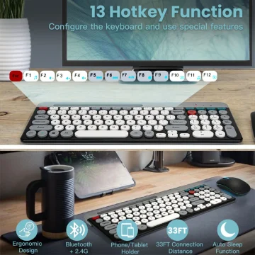 Wireless Multi Device Keyboard  Mouse Combo 1 | PricZone