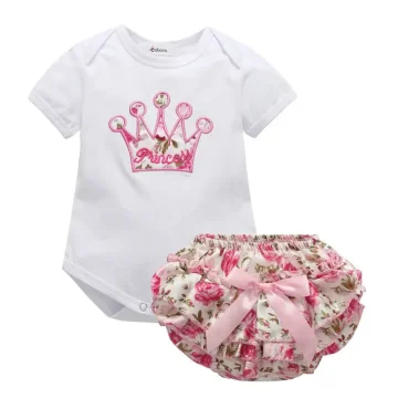 2pc Summer Romper Set for Baby Girls 0 18M 1 | PricZone