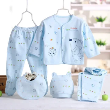 Bobora 5 Piece Newborn Outfit Set 0 3M Essentials 1 | PricZone