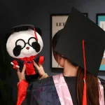 Grad Bear Adorable Panda Plush with Cap  Glasses 3 | PricZone