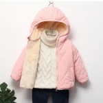Warm Winter Coats for Kids   Plush  Fur Hooded 4 | PricZone