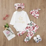 Spring Baby Girls 4 Piece Casual Outfit Set 2 | PricZone