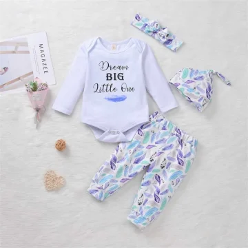 Spring Toddler Clothing Set 0 18M Bodysuit  More 1 | PricZone