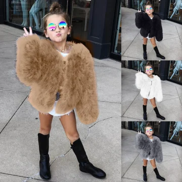 Girls Warm Fur Coats   Kids Winter Jackets 1 | PricZone