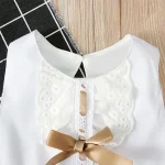 Lace Bowknot Princess Dress Set for Newborn Girls 4 | PricZone Lace Bowknot Princess Dress Set for Newborn Girls 4 | PricZone