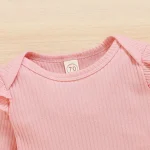 Autumn Baby Girls Outfit Set with Floral Trousers 3 | PricZone