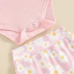Toddler Girl Sunflower Romper  Shorts Set 0 18M 6 | PricZone