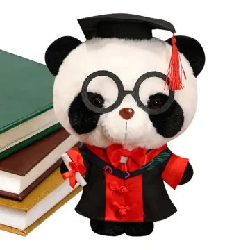 Grad Bear Adorable Panda Plush with Cap  Glasses 1 | PricZone