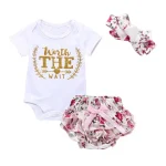 2pc Summer Romper Set for Baby Girls 0 18M 2 | PricZone