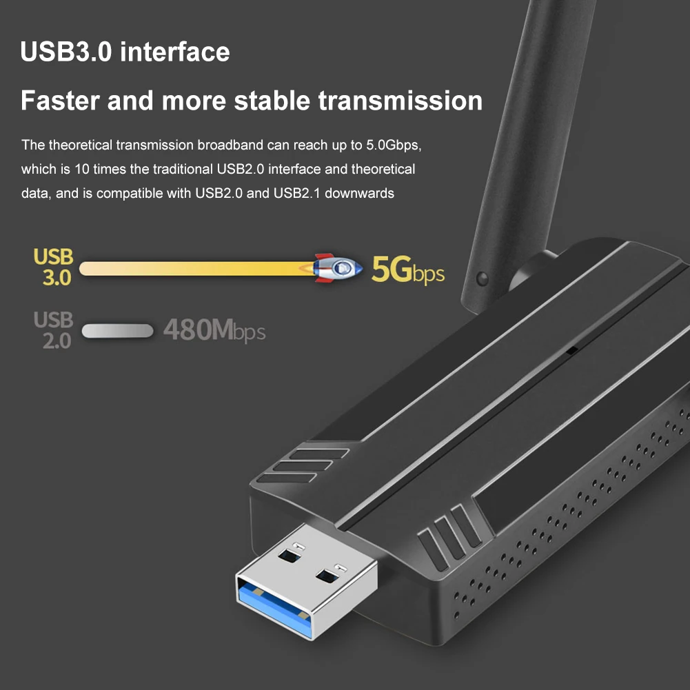 WiFi6E USB30 TriBand 5400Mbps Adapter 2 | PricZone WiFi6E USB30 Tri Band 5400Mbps Adapter 2 | PricZone
