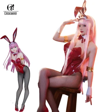 Zero Two Bunny Girl Red Leather Jumpsuit 1 | PricZone