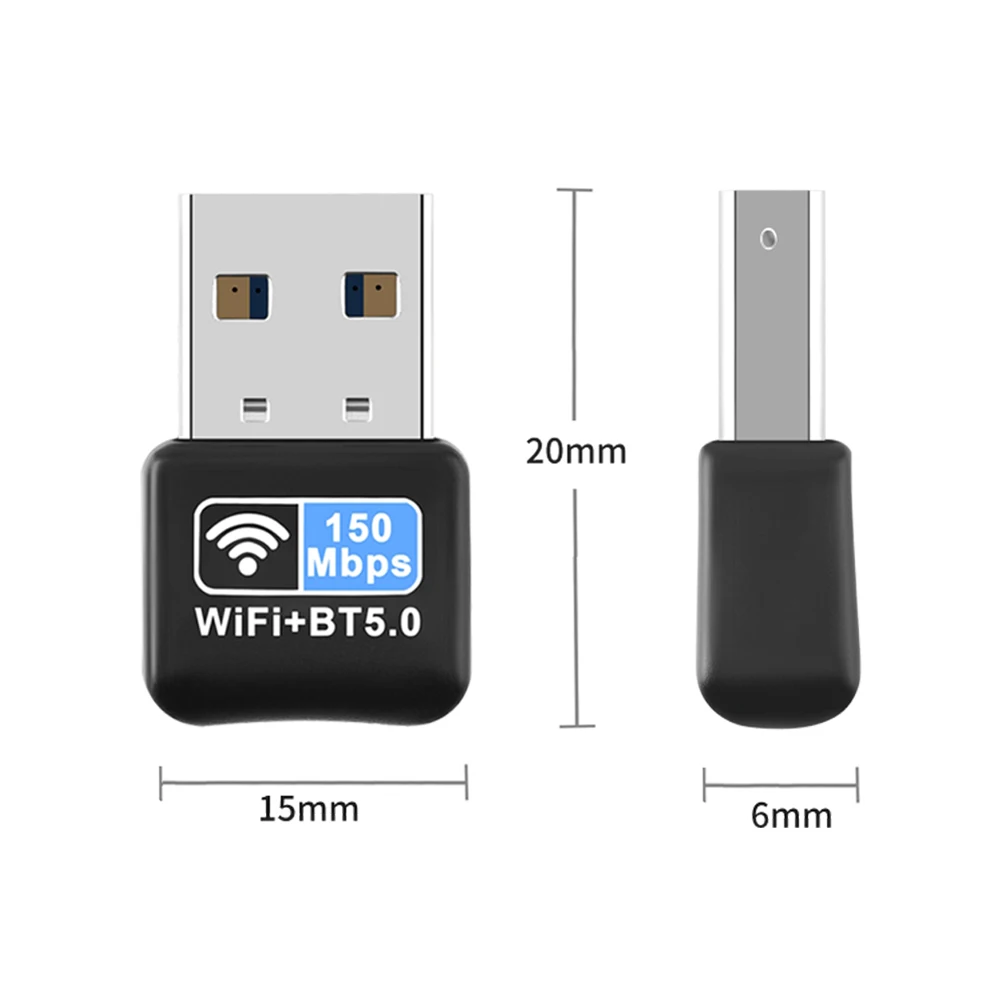 150Mbps WiFi USB Adapter Free Driver Mini Dongle Network Card Bluetoothcompatible 50 IEEE 80211N Plug and Play for Desktops 6 | PricZone 150Mbps WiFi USB Adapter Free Driver Mini Dongle Network Card Bluetooth compatible 50 IEEE 80211N Plug and Play for Desktops 6 | PricZone