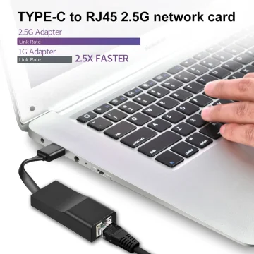 2500Mbps USB C Network Adapter for Macbook  Win 2 | PricZone