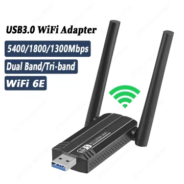WiFi6E USB30 Tri Band 5400Mbps Adapter 1 | PricZone