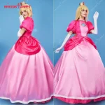 Peach Cosplay Costume Pink Dress Gloves 5 | PricZone