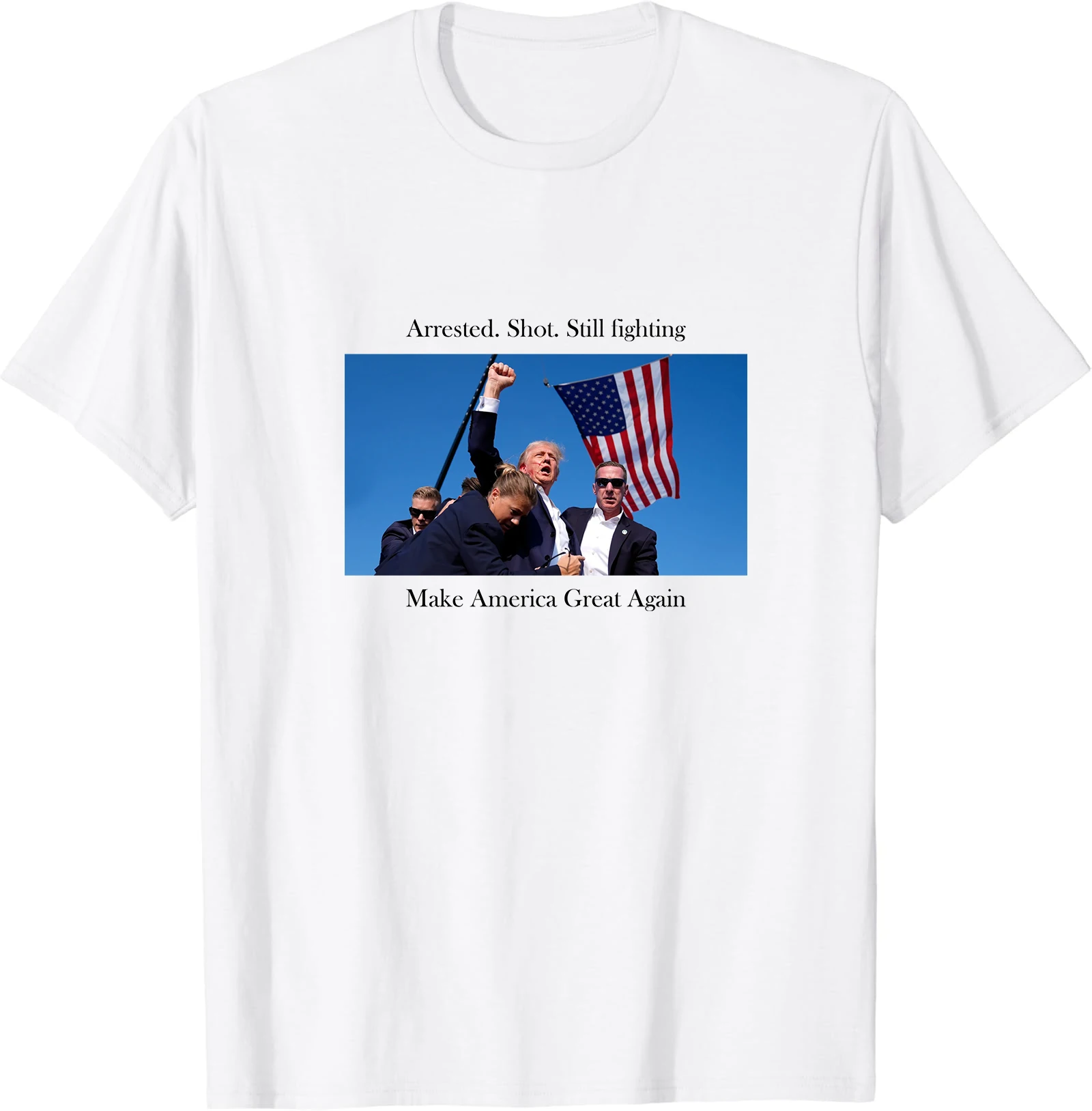 Trump Supporter Shooting Incident Cotton Tee 2 | PricZone Trump Supporter Shooting Incident Cotton Tee 2 | PricZone