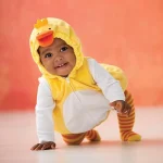 Newborn Baby 3D Animal Duck Hooded Romper Costume 2 | PricZone