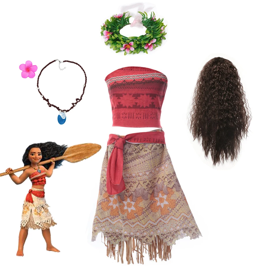 Moana Vaiana Princess Cosplay Dress Set 1 | PricZone Moana Vaiana Princess Cosplay Dress Set 1 | PricZone