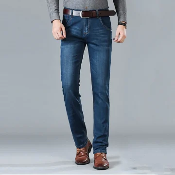 Mens Slim Straight Stretch Casual Jeans 1 | PricZone