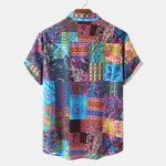 Mens Casual Hawaiian Printed Short Sleeve Shirt 2 | PricZone