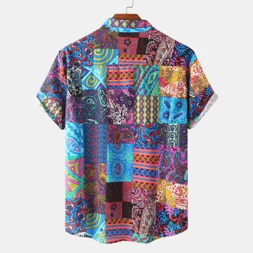 Mens Casual Hawaiian Printed Short Sleeve Shirt 2 | PricZone