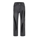 Mens Straight Leg Relaxed Fit Jeans Comfort Stretch 5 | PricZone