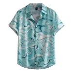 Mens Casual Loose Lapel Digital Print Shirt 2 | PricZone Mens Casual Loose Lapel Digital Print Shirt 2 | PricZone
