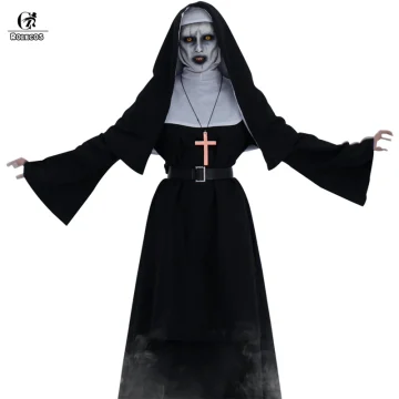 ROLECOS The Nun Cosplay Costume Horror Halloween 1 | PricZone